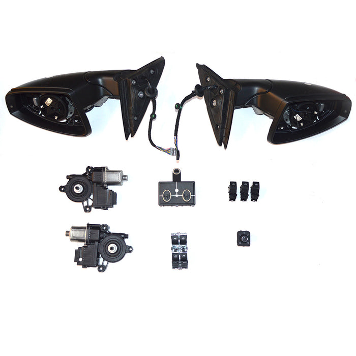 Reverse mirror For 2019 Jetta reverse mirror half assembly set with modules and window buttons