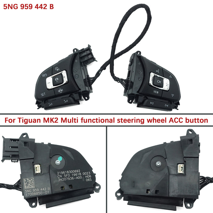 5NG 959 442 B 5NG959442B is suitable for the multifunctional steering wheel of Tiguan L with ACC button 442B