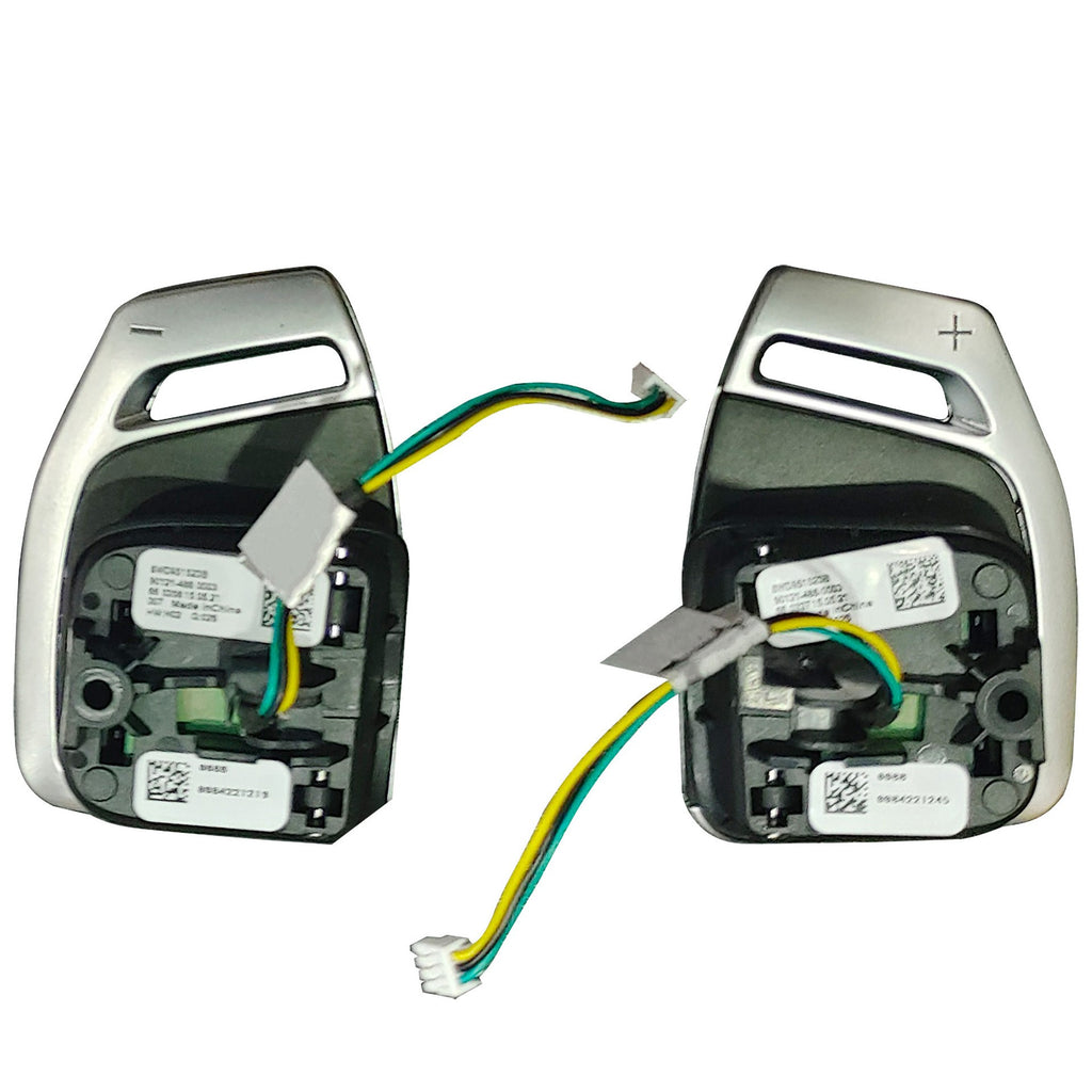 Suitable for Audi A4B9 steering wheel paddles, shift paddles, hollowed out paddles with silver lights