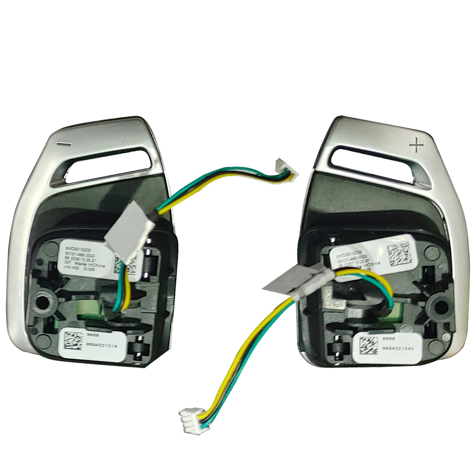 Suitable for Audi A4B9 steering wheel paddles, shift paddles, hollowed out paddles with silver lights
