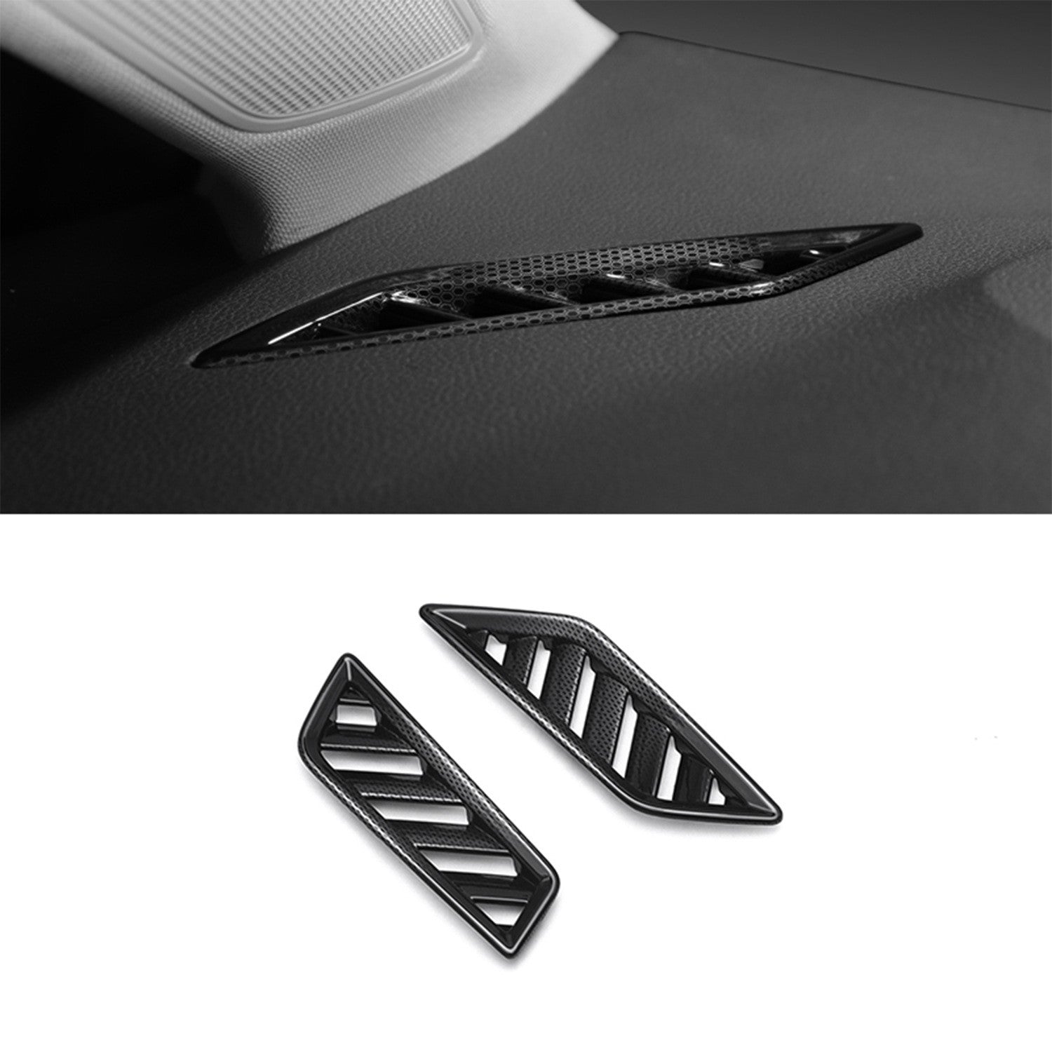 Suitable for Golf 8 Golf mk8 carbon fiber instrument panel air outlet frame