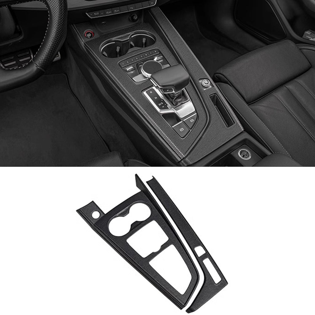 Suitable for Audi 20-25 A4 ultra fiber leather transmission panel+side frame 2-piece set central control shift surface frame