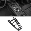 Suitable for Audi 20-25 A4 ultra fiber leather transmission panel+side frame 2-piece set central control shift surface frame