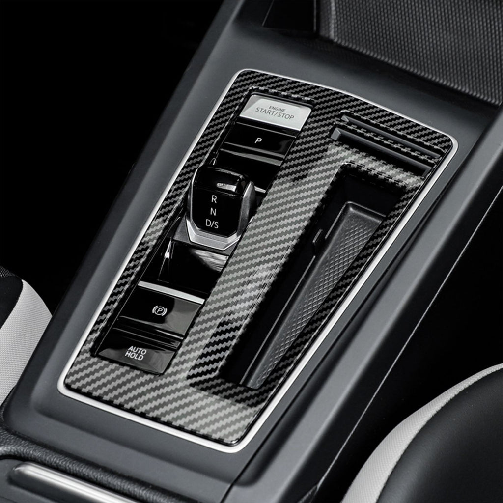Suitable for Golf 8 Golf mk8 carbon fiber gear shift frame sticker, central control shift surface frame carbon fiber sticker