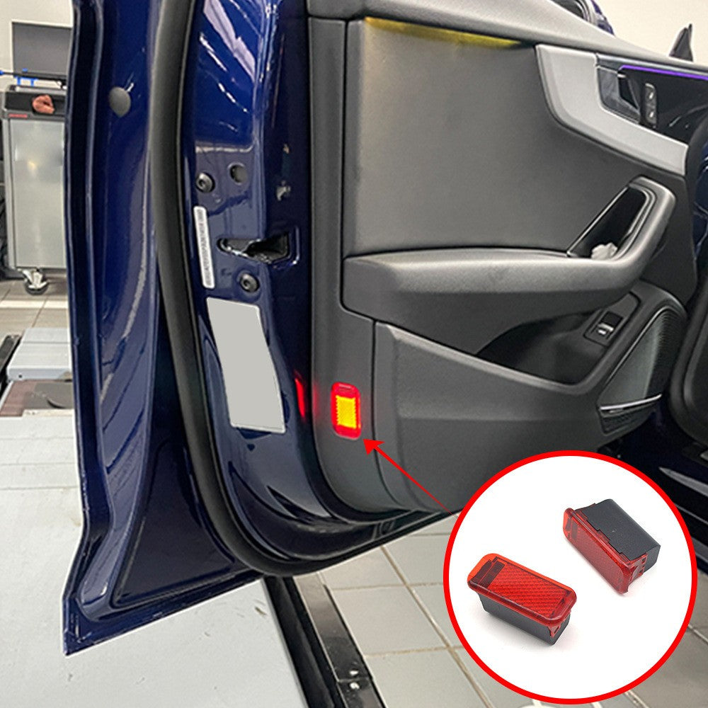 Suitable for Audi A4 A6 series with 2 pairs of door panel warning lights and sensor warning lights plug and play function