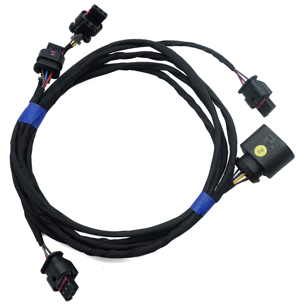 A set of front 4K radar harness for Volkswagen MQB platform, including front radar cable and front radar sensor harness.