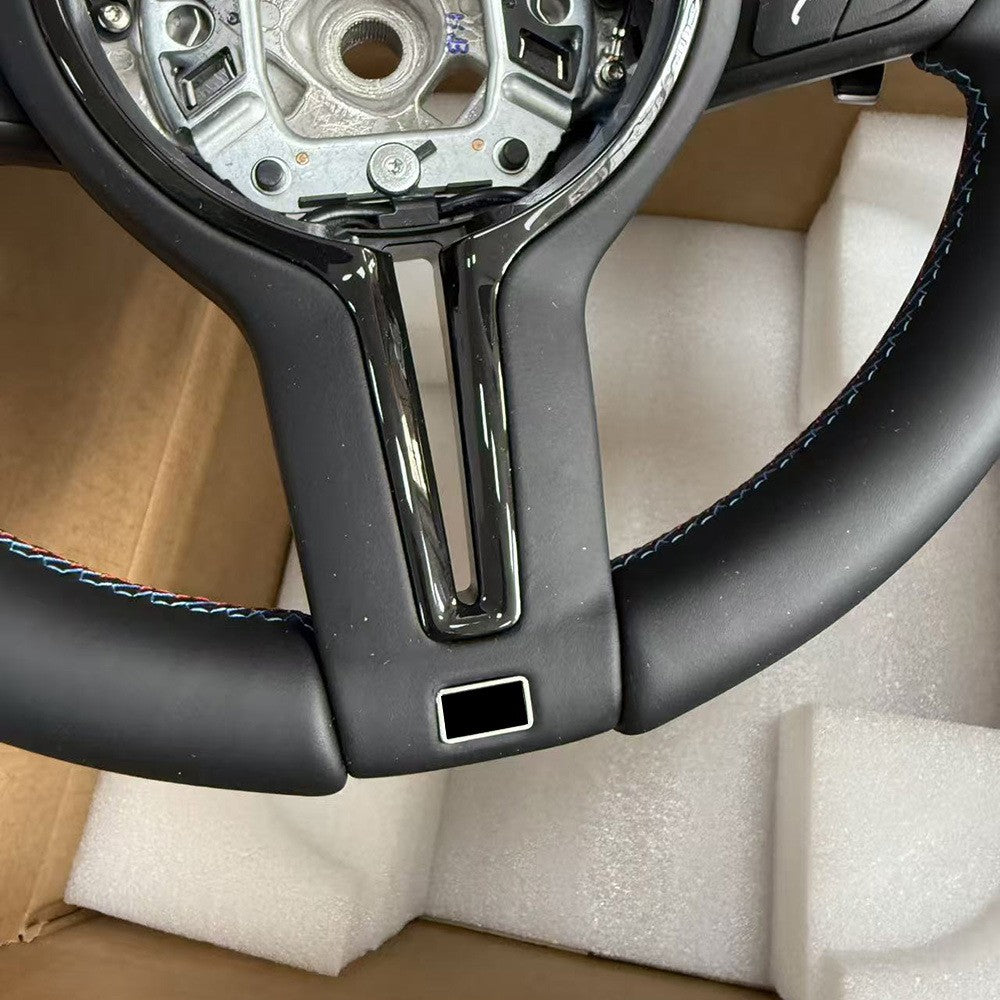 Suitable for BMW 3 Series thongs with genuine leather, tricolor lines, baked paint, black and blue return marks, M1M2 blue buttons