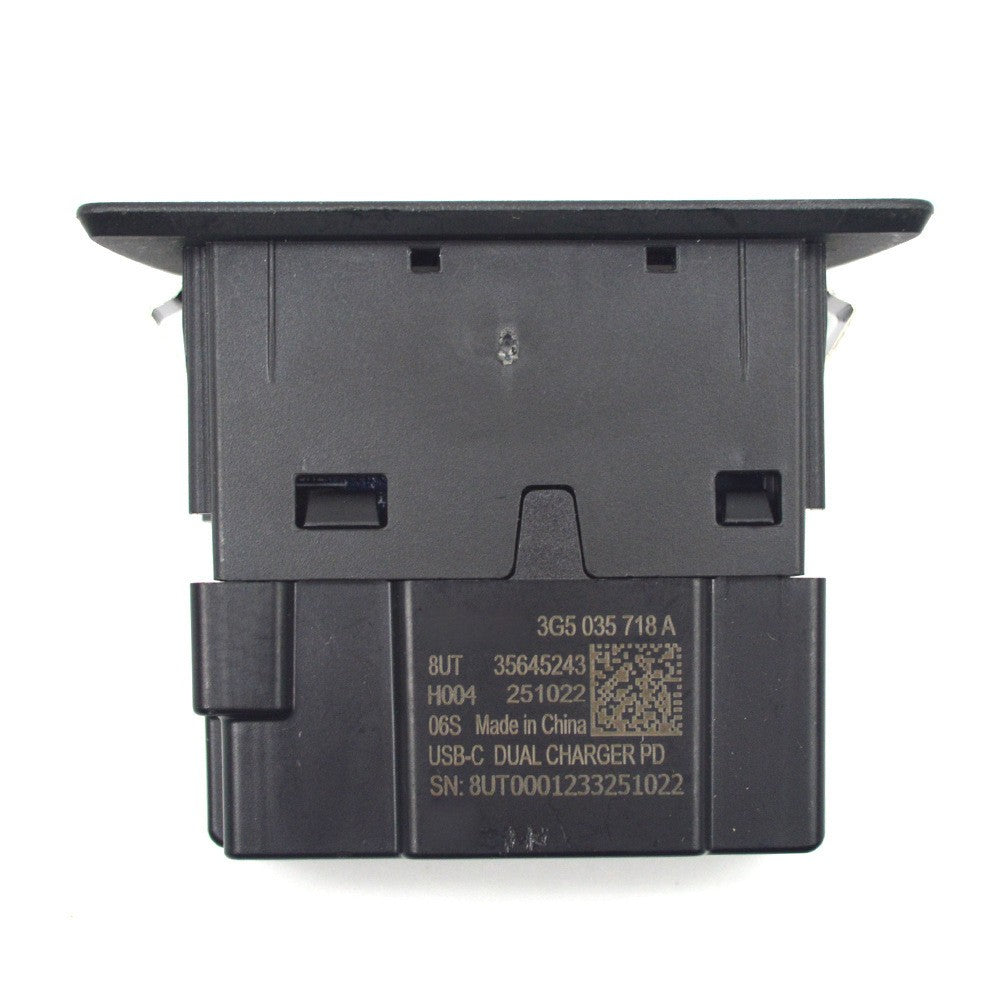 3G5035718A is suitable for VW Atlas ID4 5 Touran Caddy rear dual TYPE-C plug