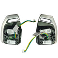 Suitable for Audi A4B9 steering wheel paddles, shift paddles, hollowed out paddles with silver lights