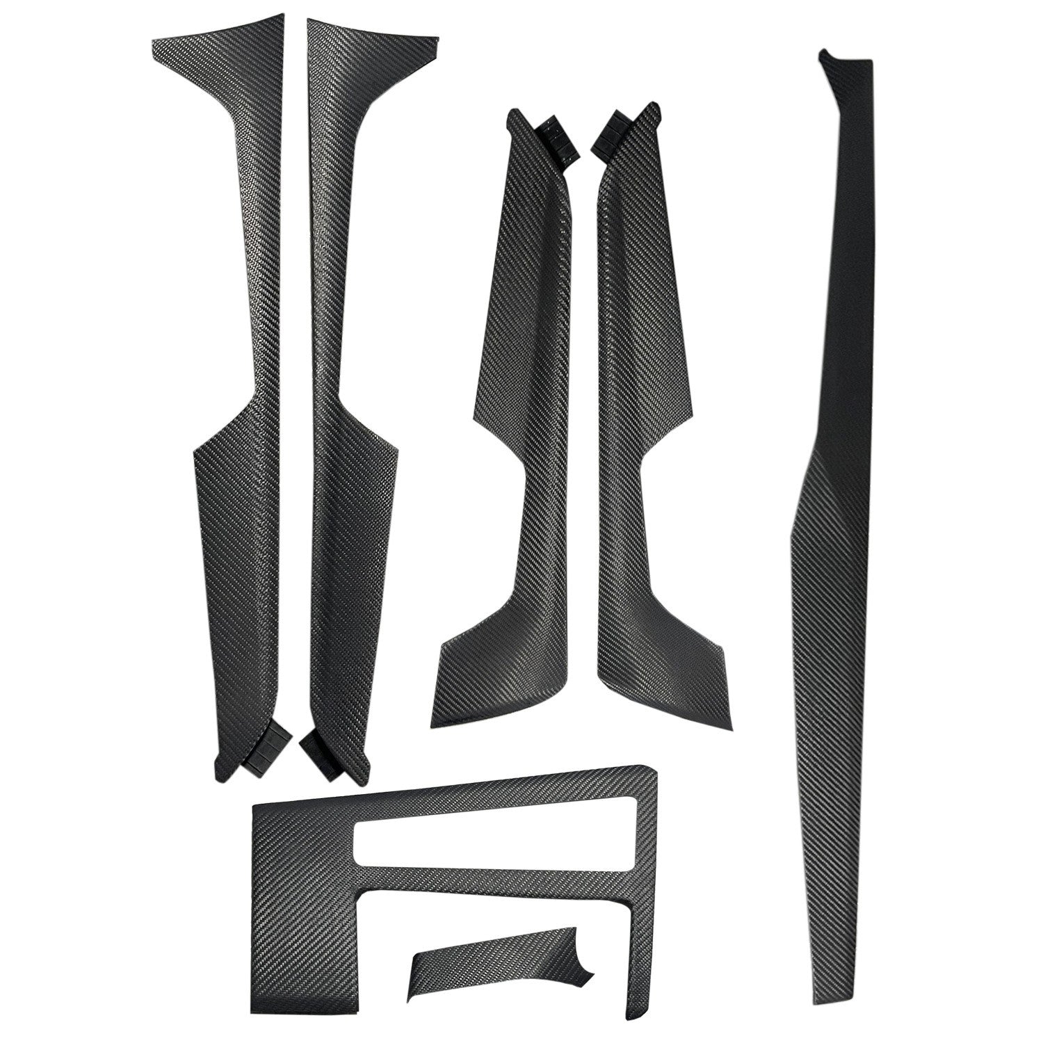 Suitable for Audi A6C8 Travel Edition carbon fiber matte decorative panel center control carbon fiber decorative panel