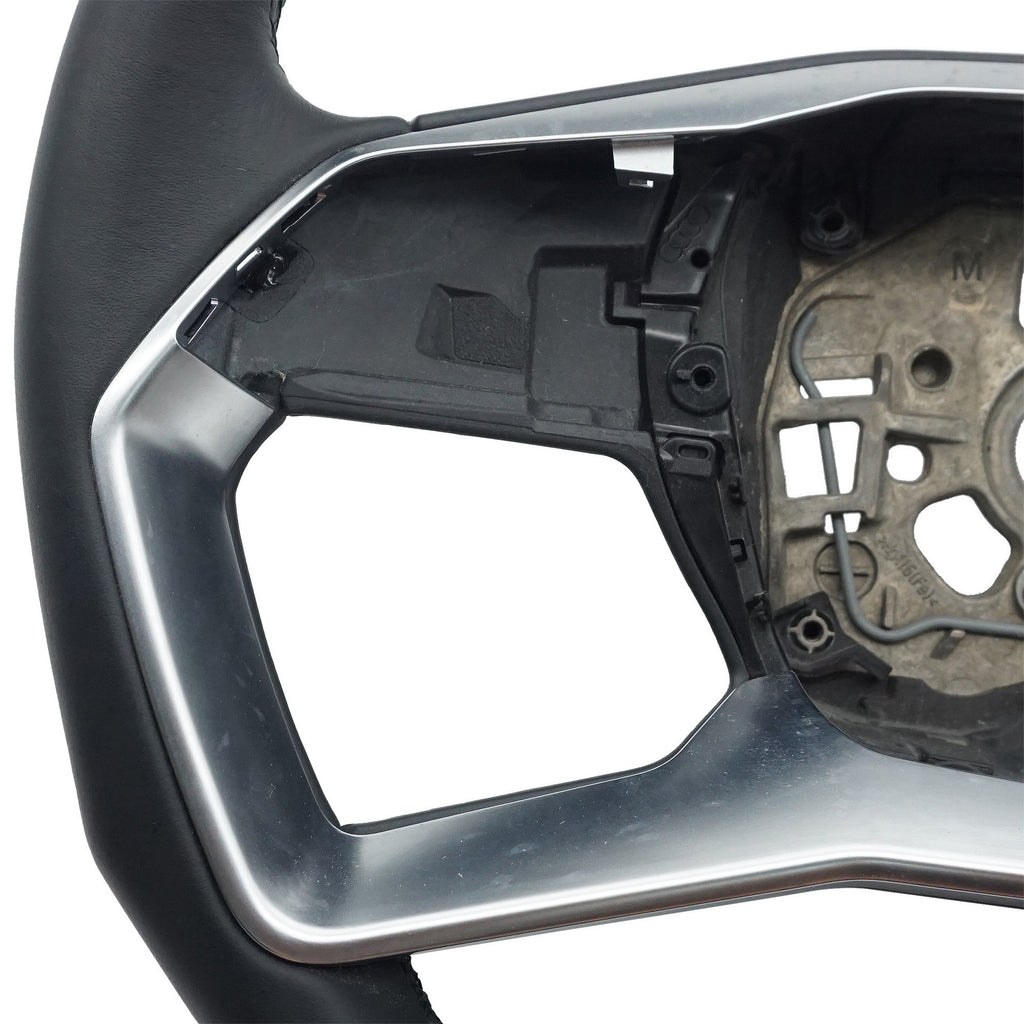 Suitable for Audi Q4-ETRON leather steering wheel sole without buttons or paddles