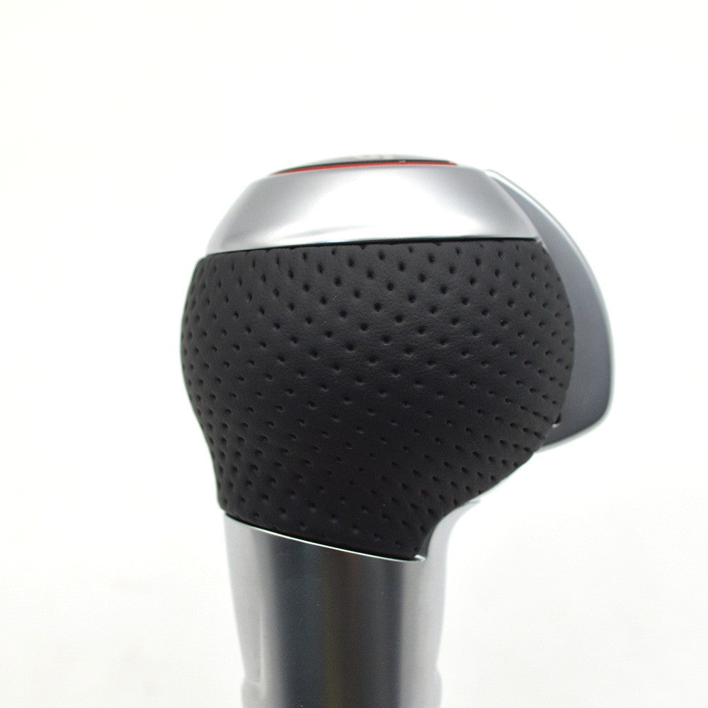 Suitable for Audi RS handball silver red cover semi perforated RS gear head gear lever shift handball car