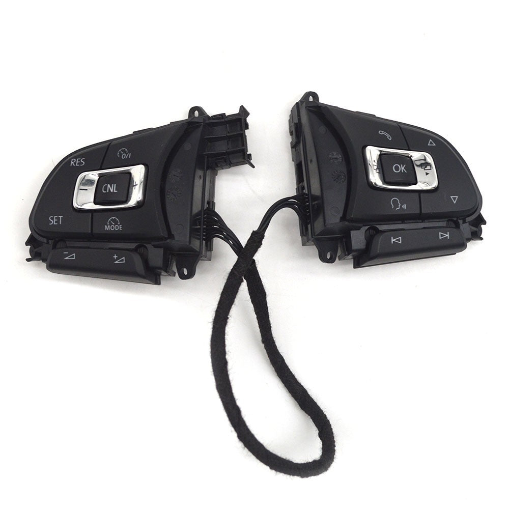 5NG959442 steering wheel buttons without ACC glossy matte suitable for CC Tiguan Passat T-roc