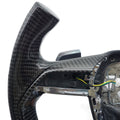 Suitable for Audi A8 four spoke carbon fiber steering wheel without buttons, paddles, or airbags
