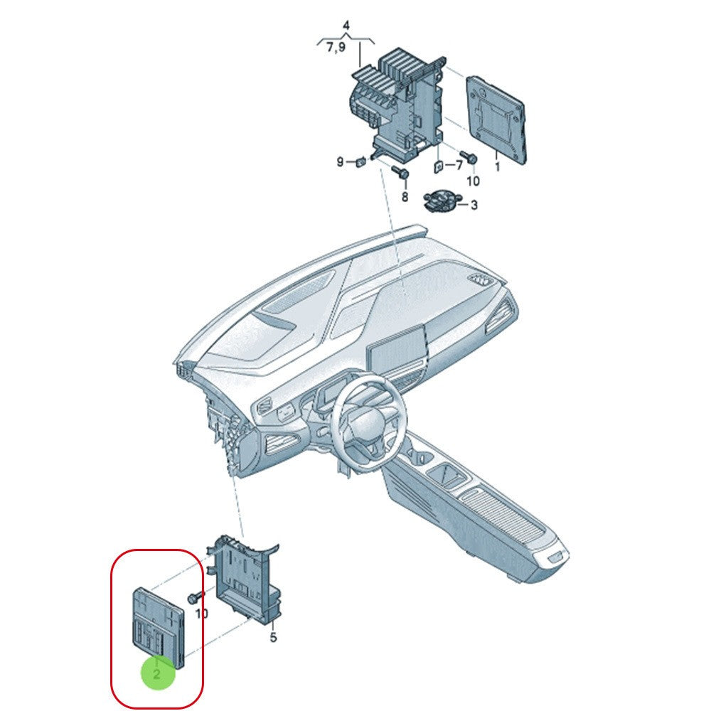 1EA937089Q 1EA 937089Q is suitable for Volkswagen ID3 ID4 ID5 ID6 BCM body computer
