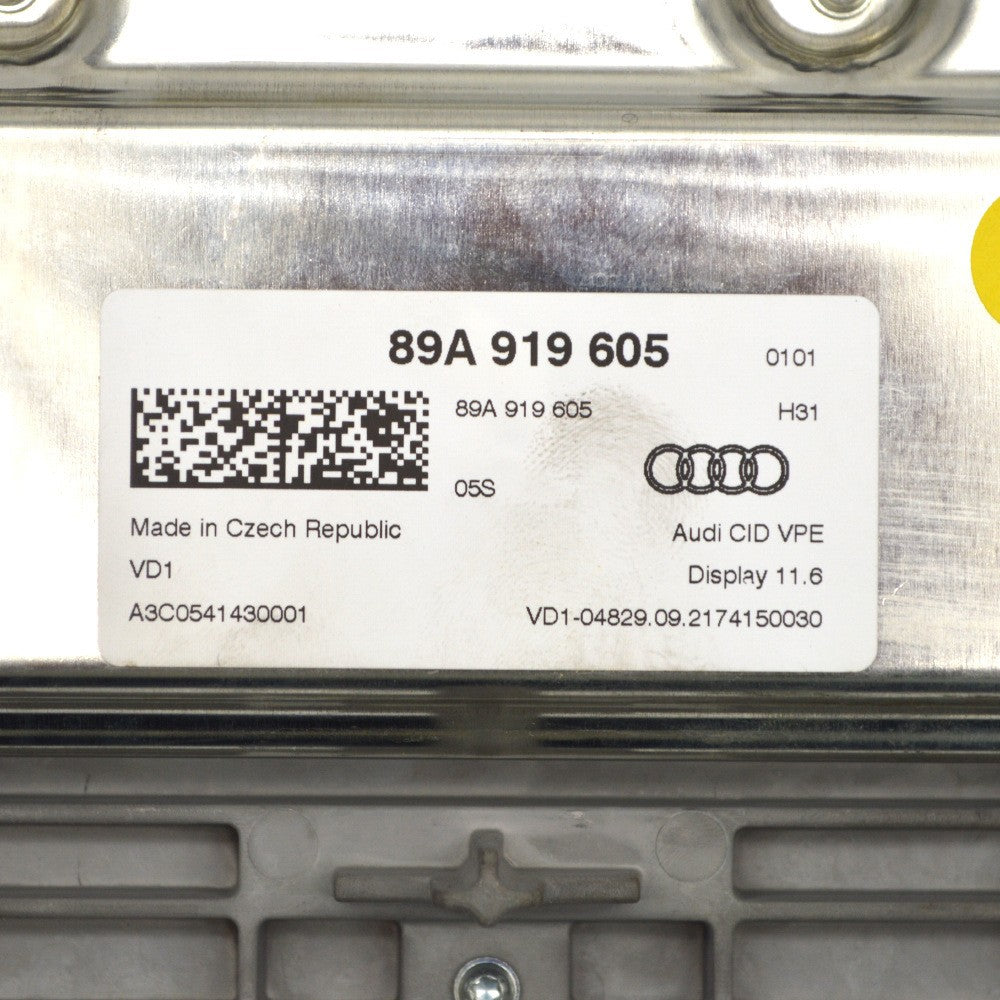 89A919605 89A 919605 is suitable for Audi Q4e-tron multimedia screen assembly with touch