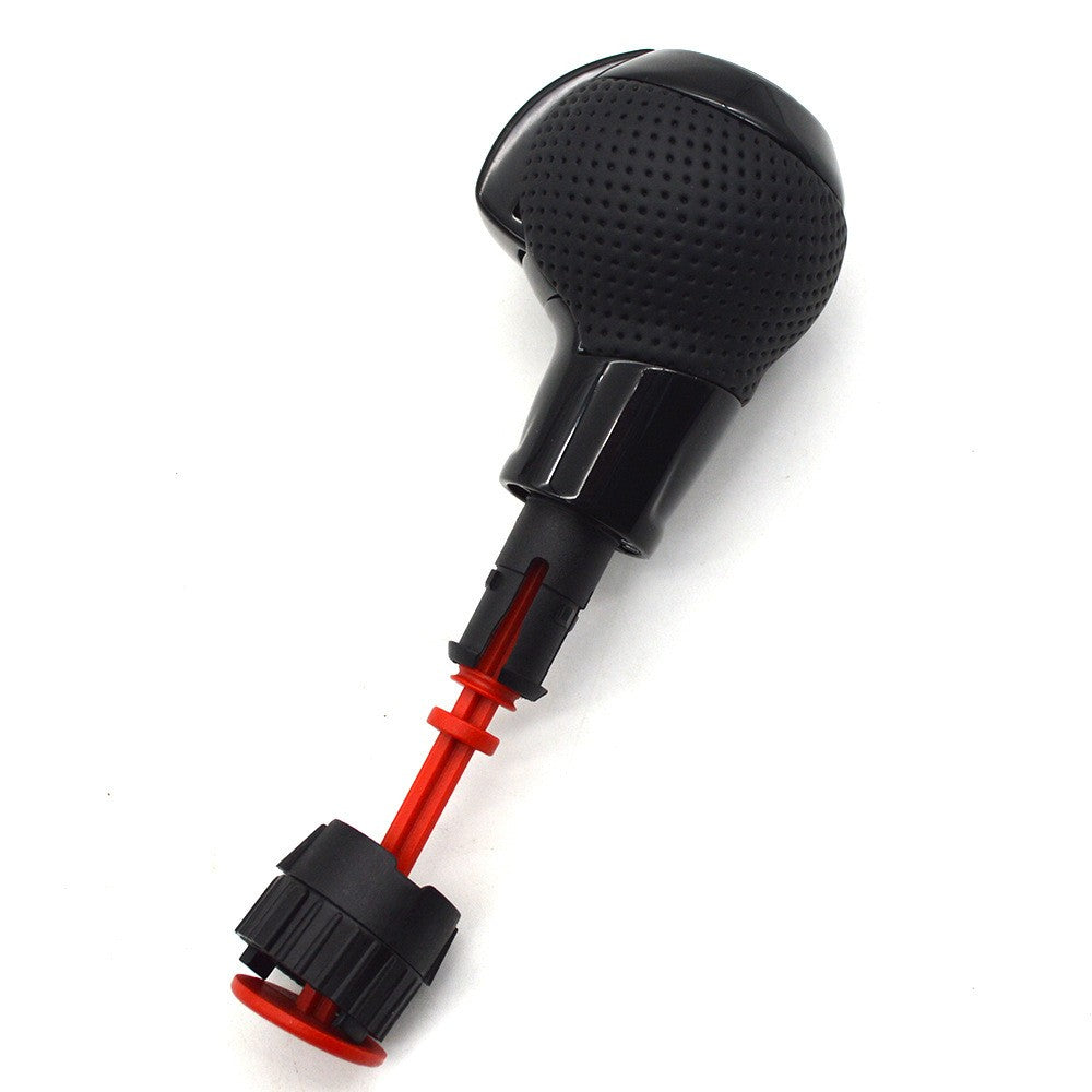 Suitable for Audi RS Handball Black Warrior Gear Head Punched Body Leather Roasted Black Gear Rod Gear Rod