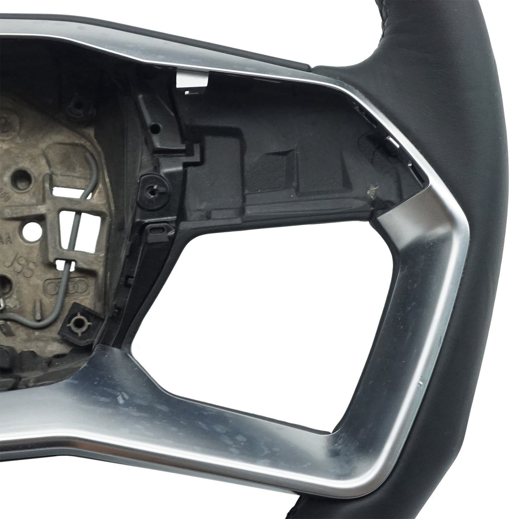 Suitable for Audi Q4-ETRON leather steering wheel sole without buttons or paddles