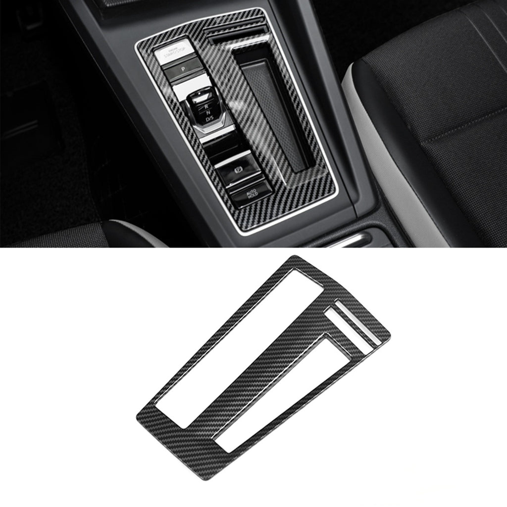 Suitable for Golf 8 Golf mk8 carbon fiber gear shift frame sticker, central control shift surface frame carbon fiber sticker