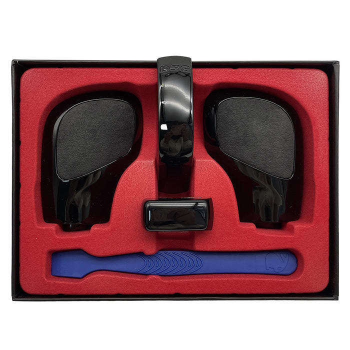 Suitable for Volkswagen DSG Handball Side Cover Painted Black Fleece Four-Piece Set Black Warrior Painted Fleece Handball Side Cover