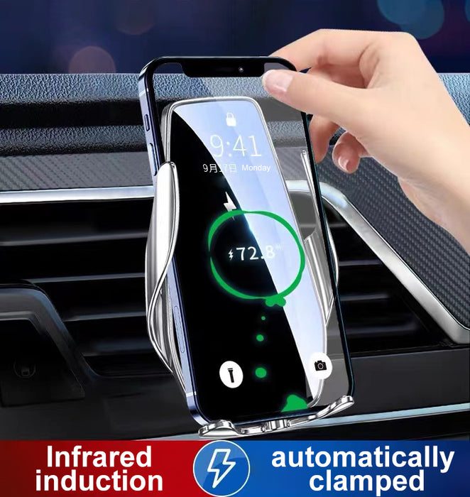 Car mobile phone holder Wireless charging Automatic induction
