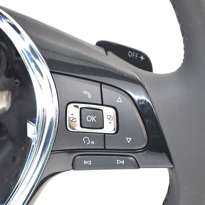 Black multifunction steering wheel, automatic manual cruise, shift paddles suitable for Golf 7 MK7 Passat B8 Tiguan Jetta