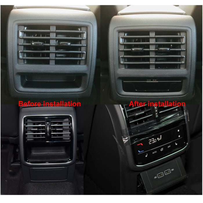 VW Golf 8 Passat B8 CC Jetta Tiguan MK2 Arteon rear LCD air conditioning switch panel with heating