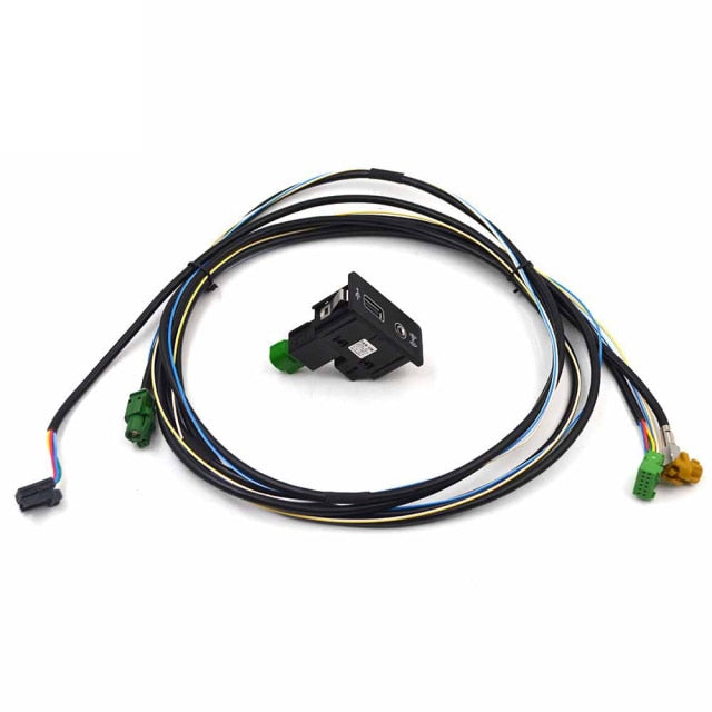 For VW Golf 7 MK7 VII CarPlay Media USB AUX Switch MIB2 MDI USB AMI Adapter Plug Socket 5Q0035726E 5Q0 035 726 E
