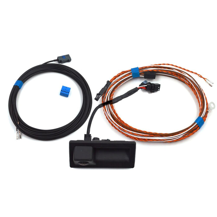 Rear view luggage handle camera with wiring harness for MQB Tiguan Atlas 5NG 827 566 D 5NG827566D
