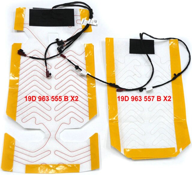 Seat cushion heating and backrest heating or connecting wiring harness for VW MQB platform models seat cushion heating