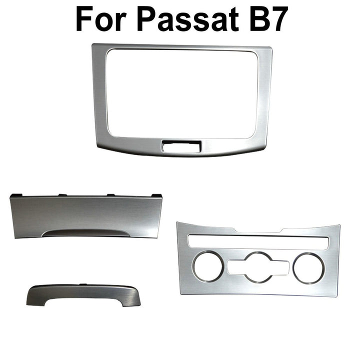 Suitable for Passat B7 CC Screen Frame CD Radio Board Ashtray Air Conditioning Ball Decorative Frame Metal Aluminum Panel